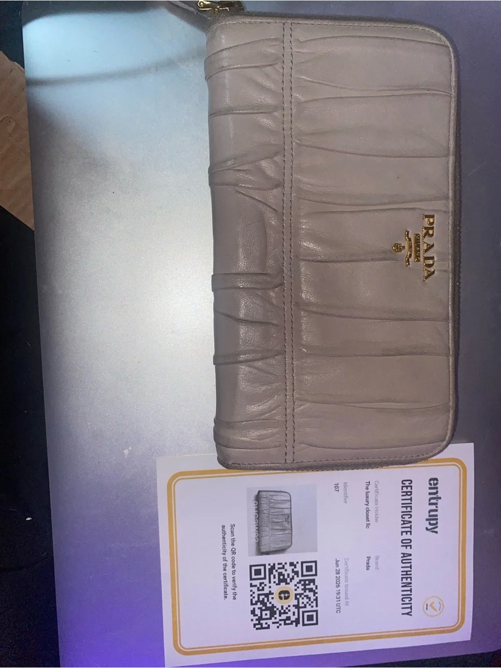 Prada clutch soft